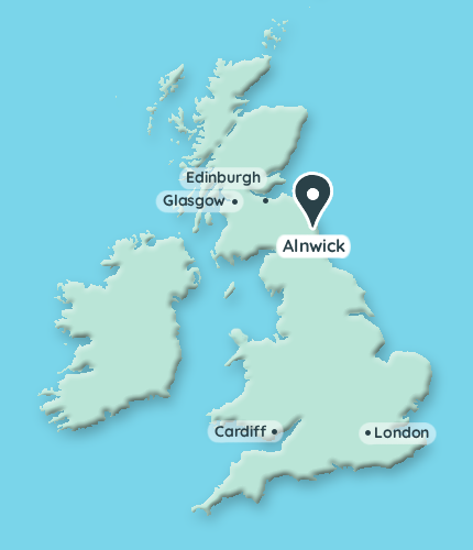 Map - Alnwick