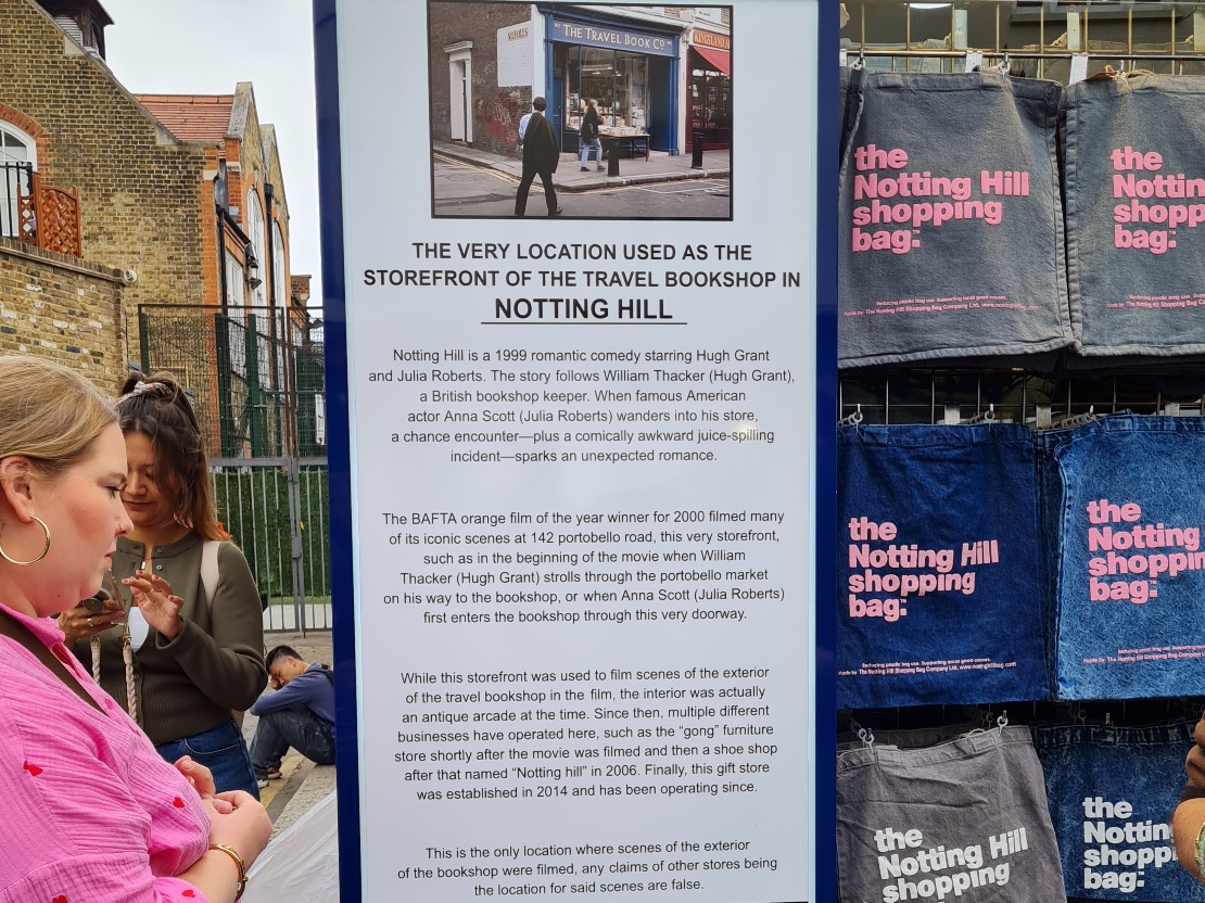 Travel Bookshop on Portobello Road, from Notting Hill movie Travel Bookshop on Portobello Road, from Notting Hill movie