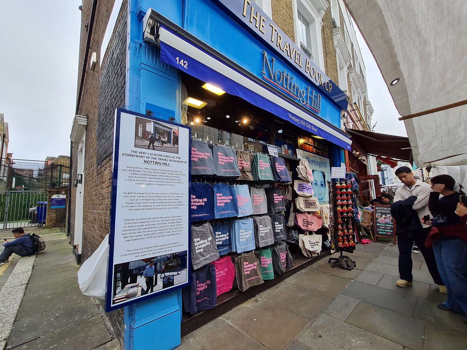 Travel Bookshop on Portobello Road, from Notting Hill movie Travel Bookshop on Portobello Road, from Notting Hill movie