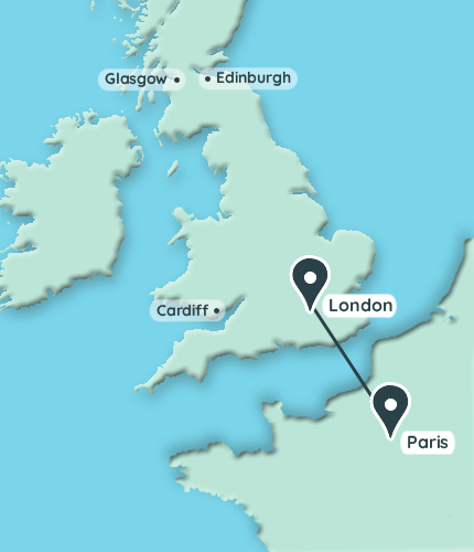 Map - Eurostar