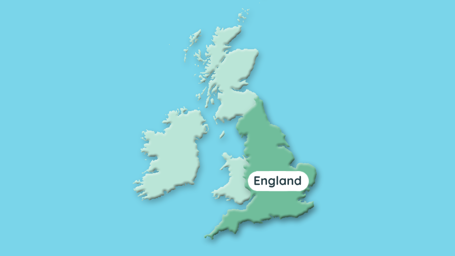 Map area - England
