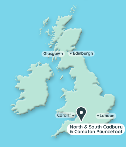 Map - North and South Cadbury and Compton Pauncefoot