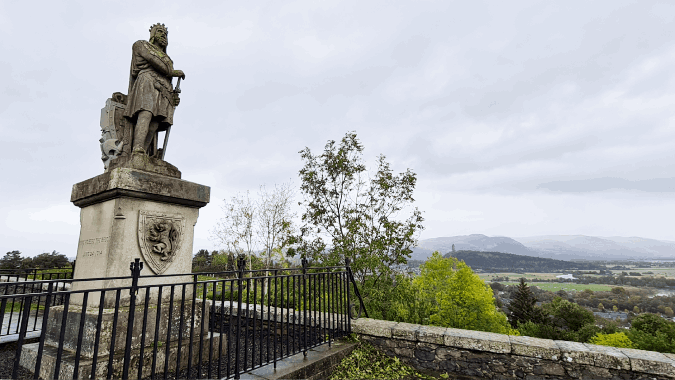 Bruce and Wallace monuments, taken from Stirling Castle, Scotland by Traveller's Pen