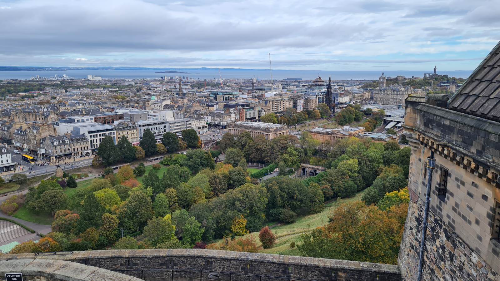 View from Edinburgh Castle, Scotland