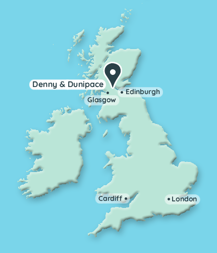 Map - Denny and Dunipace