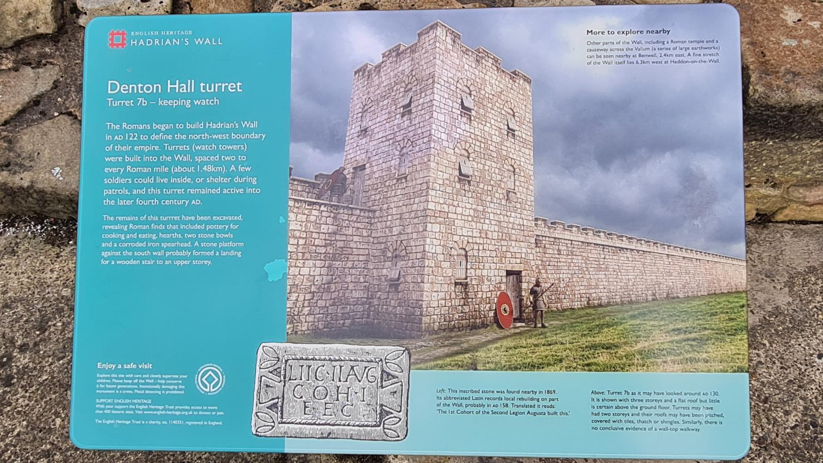 Hadrian's Wall - Denton Hall turret, Newcastle-upon-Tyne, England