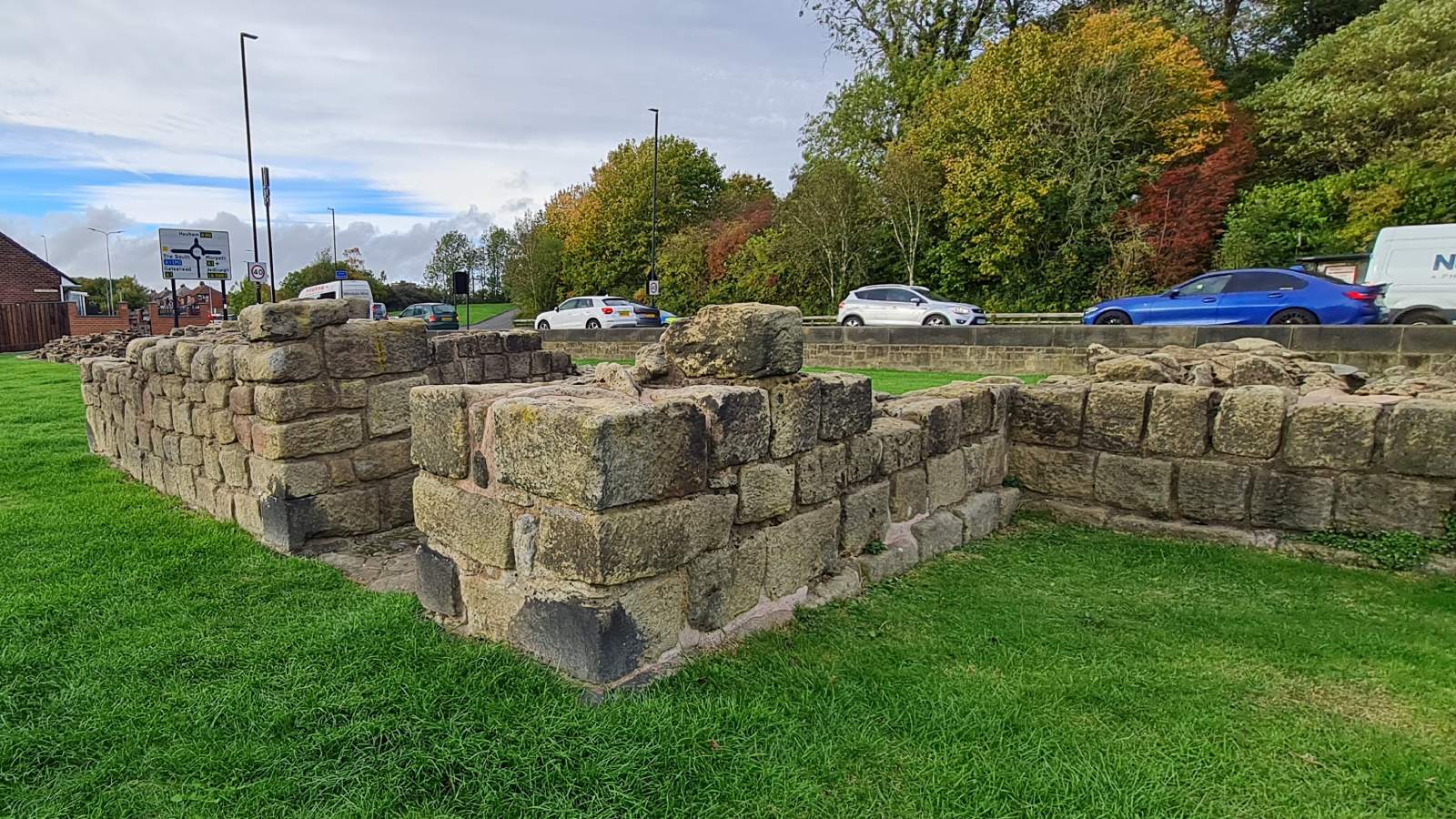 Hadrian's Wall - Denton Hall turret, Newcastle-upon-Tyne, England