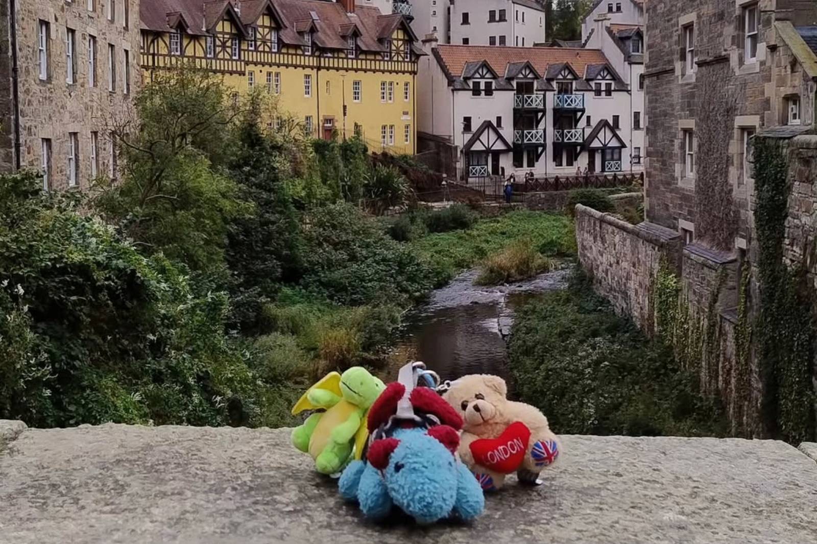 Arlo at Dean village, Edinburgh