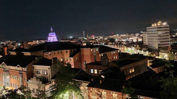 Nottingham at night